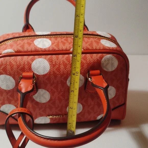 MICHAEL Michael Kors Thompson Mini XS Satchel/Xbody RED CLAY NWT $398! - Picture 10 of 11